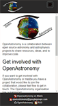 Mobile Screenshot of openastronomy.org